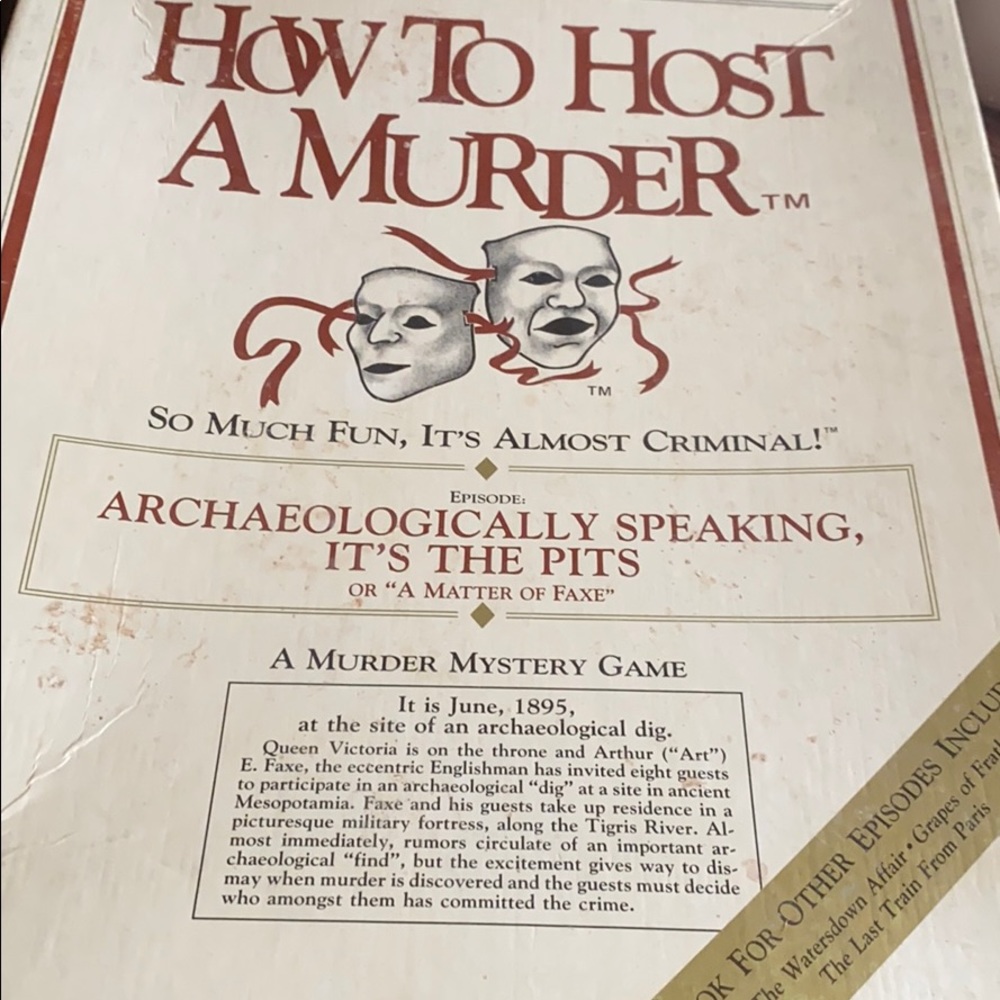 How to Host a Murder: Archaeologically speaking...